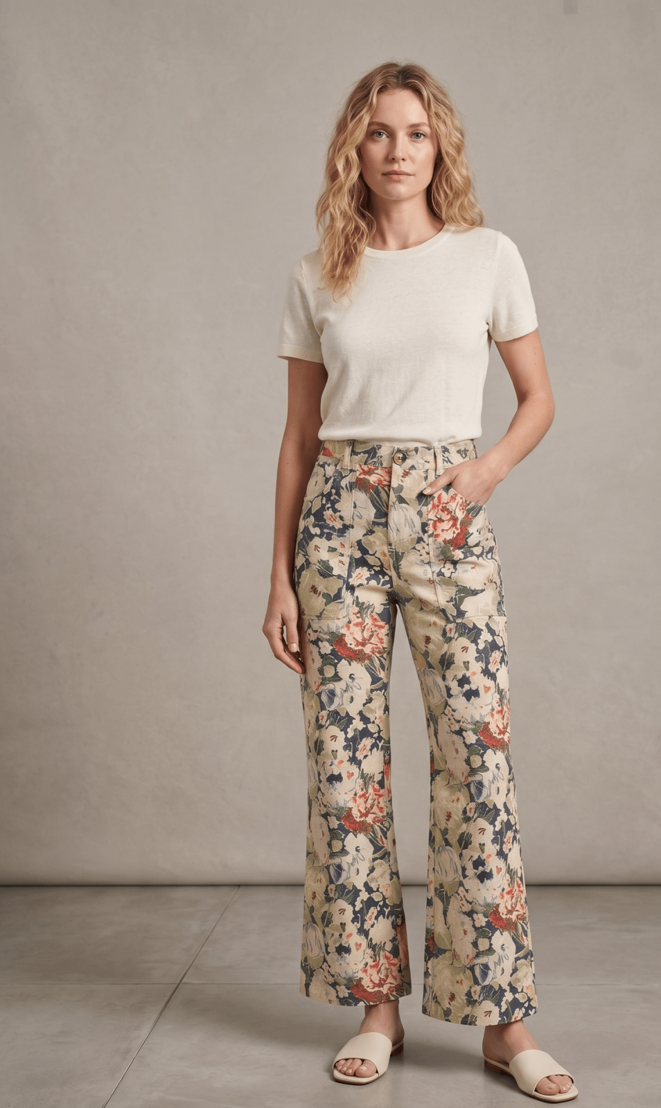 Everbloom Floral Wide - Leg Pant - High Call Outfitters