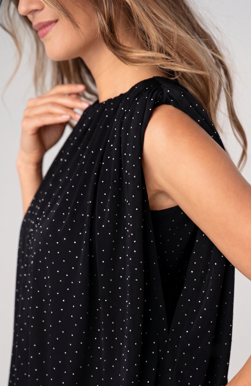 Sleeveless Draped Knit Top from Liverpool - High Call Outfitters