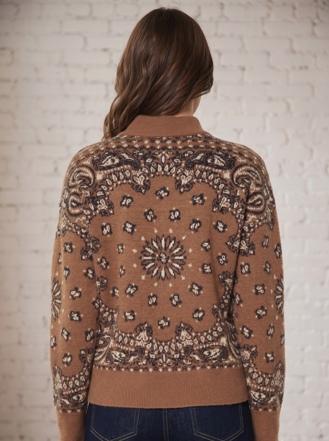 Bandana 1/2 Zip Sweater