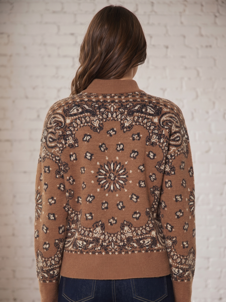 Bandana 1/2 Zip Sweater