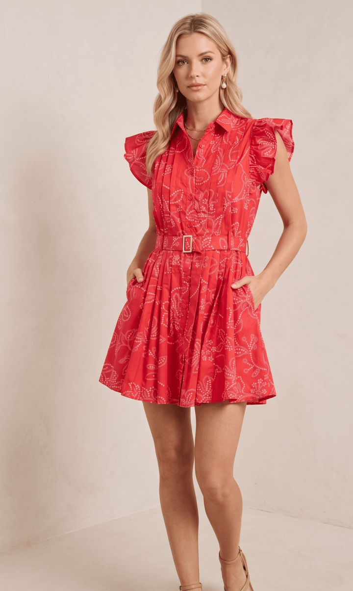 All Over Print Mini Dress - High Call Outfitters