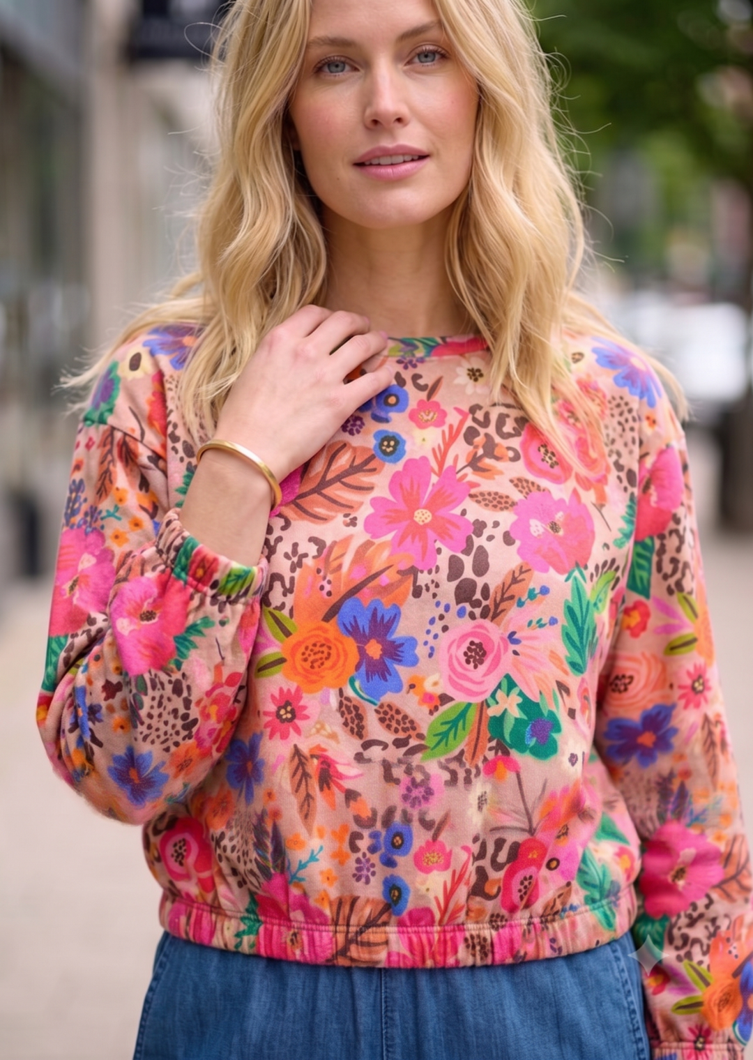 Crew Neck Floral Sweatshirt from Ivy Jane - High Call Outfitters