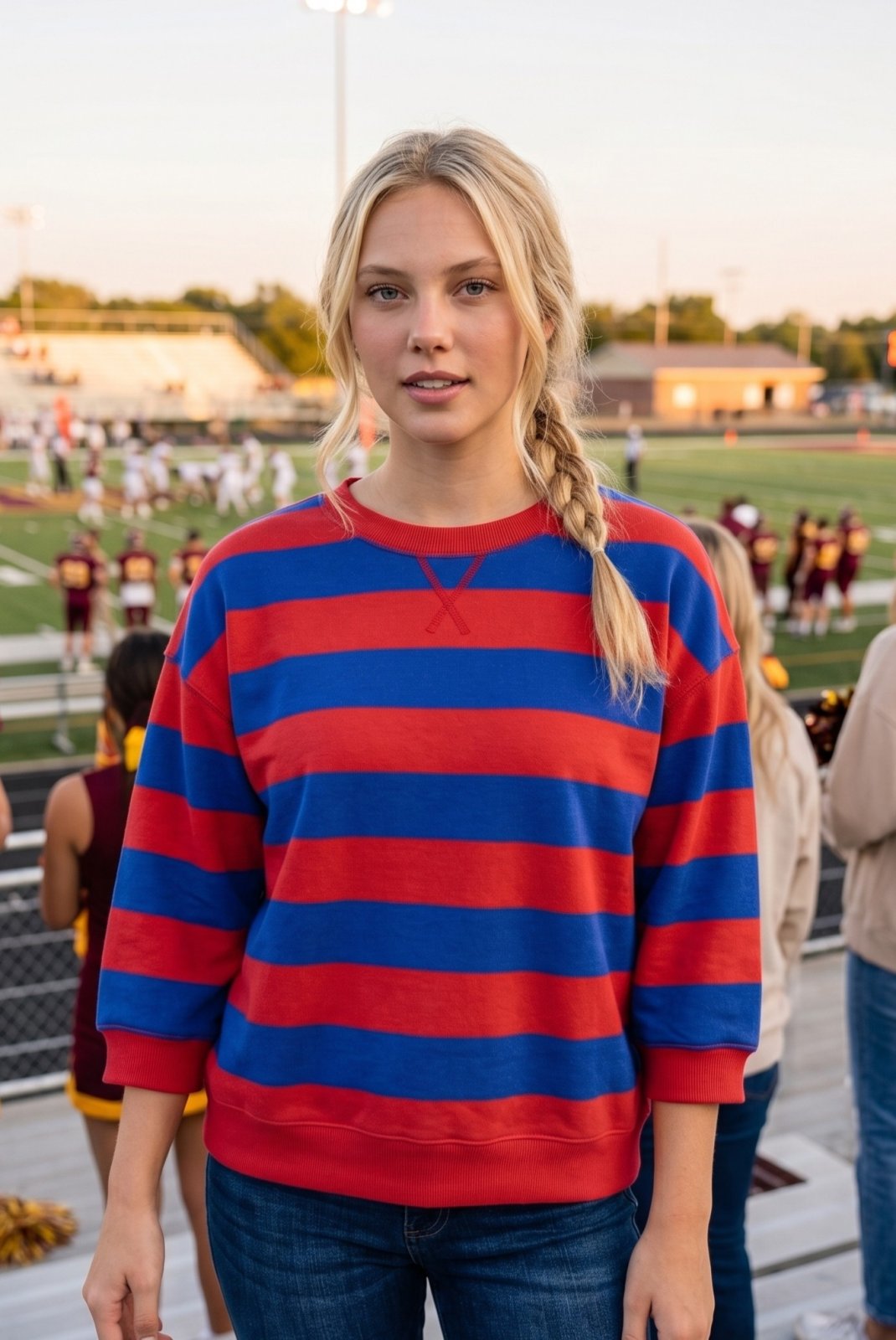Varsity Stripe Pullover Top