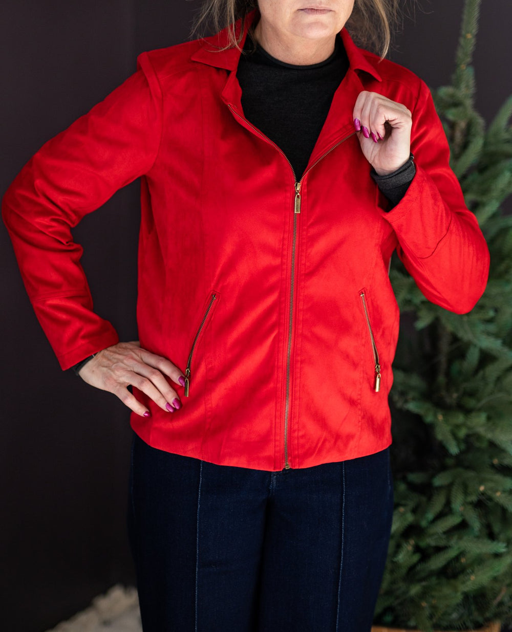 Zip Front Jacket from Multiples - High Call Outfitters
