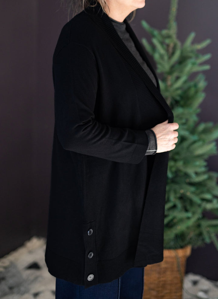 3/4 Sleeve Ribbed Collar Sweater from Multiples