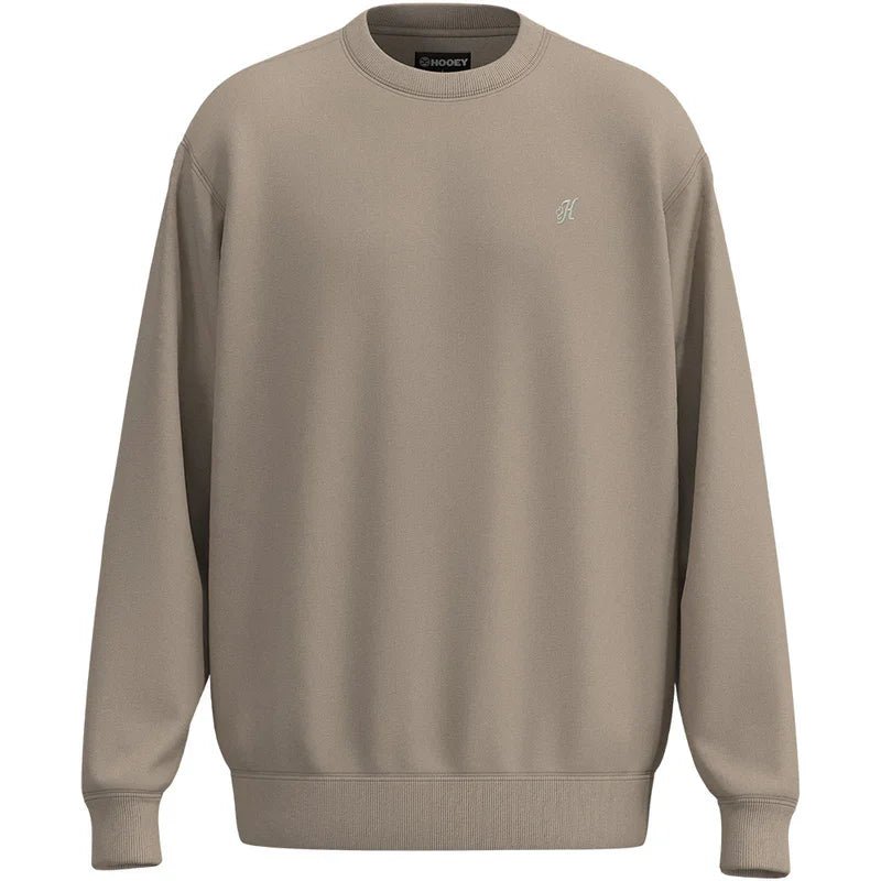 Heritage Crew Men's Simply Taupe Tan Pullover with Multi Color Head Dress on Back from Hooey - High Call Outfitters