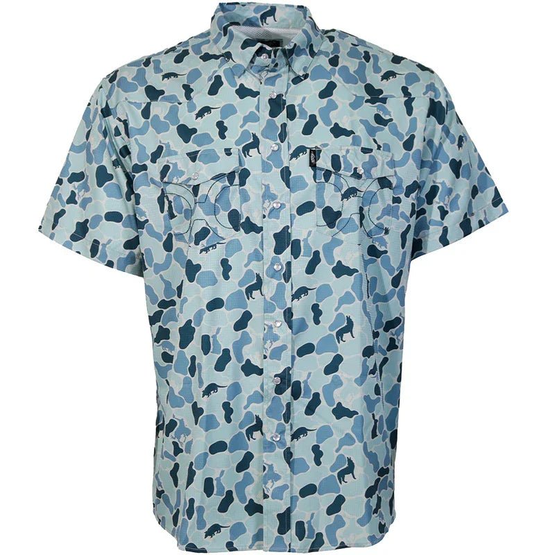 Sol Blue Camo Shirt from Hooey - High Call Outfitters