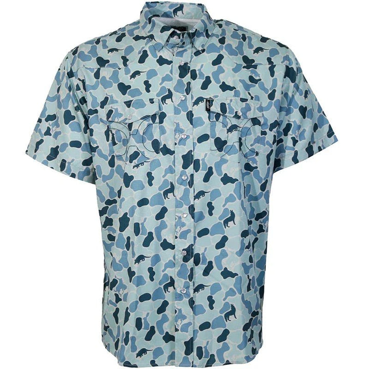 Sol Blue Camo Shirt from Hooey - High Call Outfitters