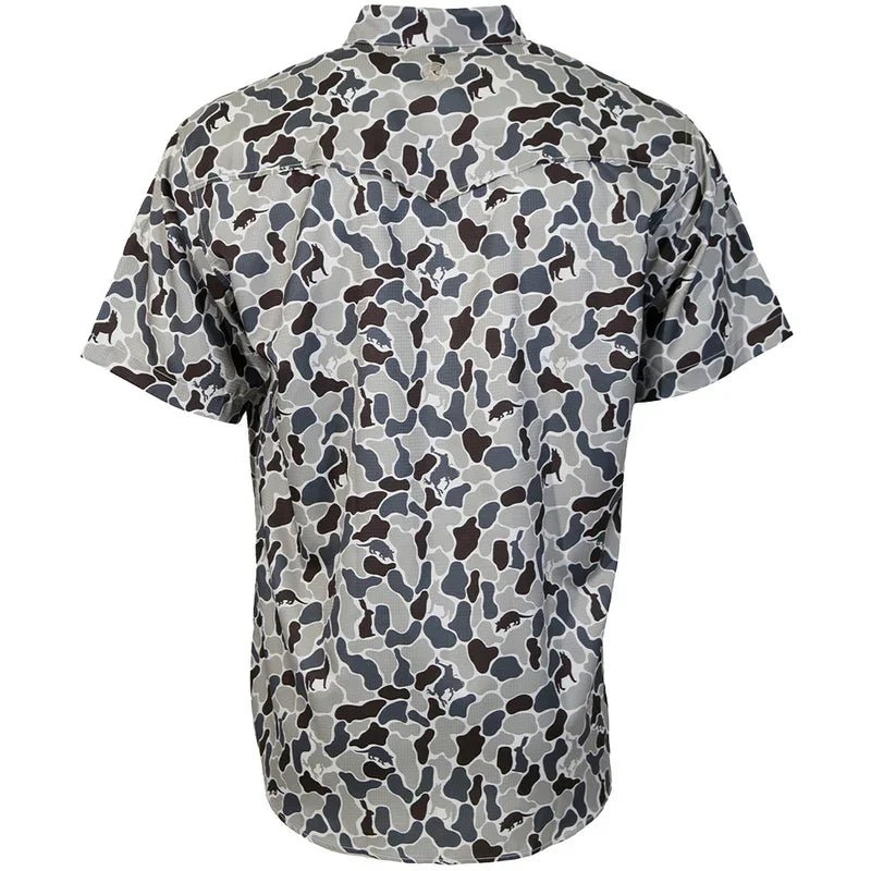 Sol Grey Camo Shirt from Hooey - High Call Outfitters