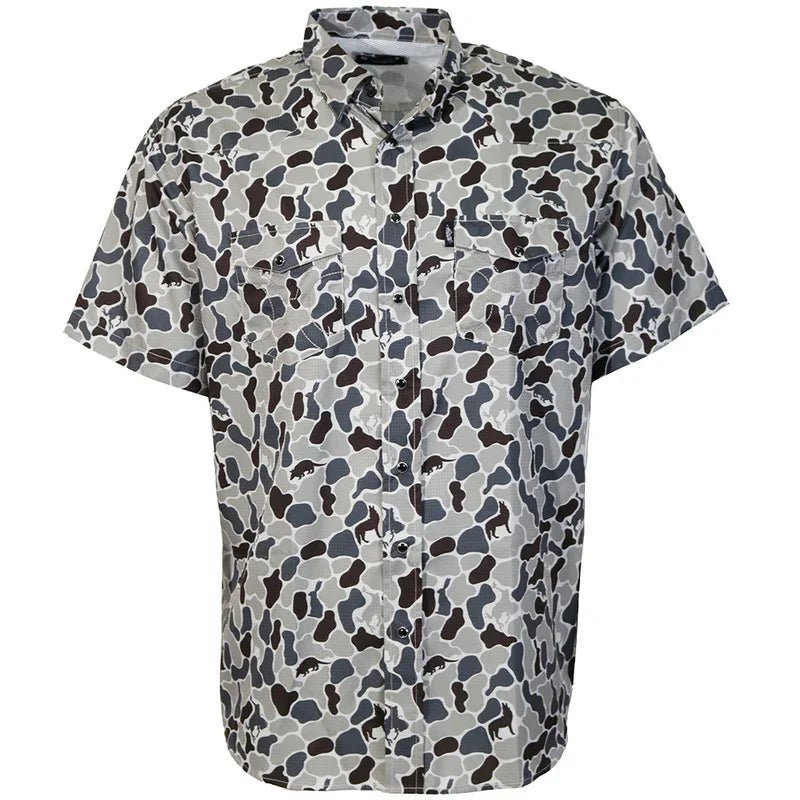 Sol Grey Camo Shirt from Hooey - High Call Outfitters