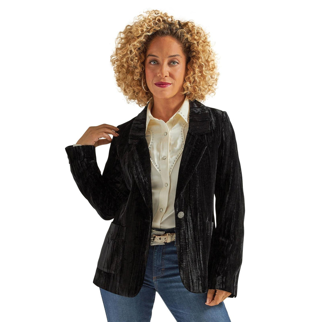 Holiday Velvet Blazer from Wrangler - High Call Outfitters