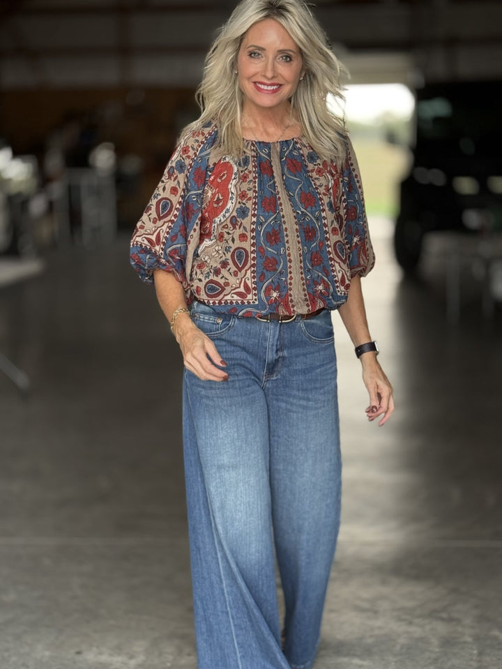 Flowy Pattern Top from THML