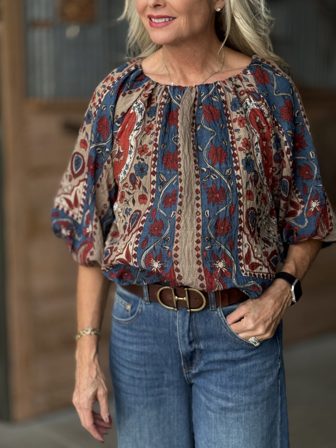 Flowy Pattern Top from THML