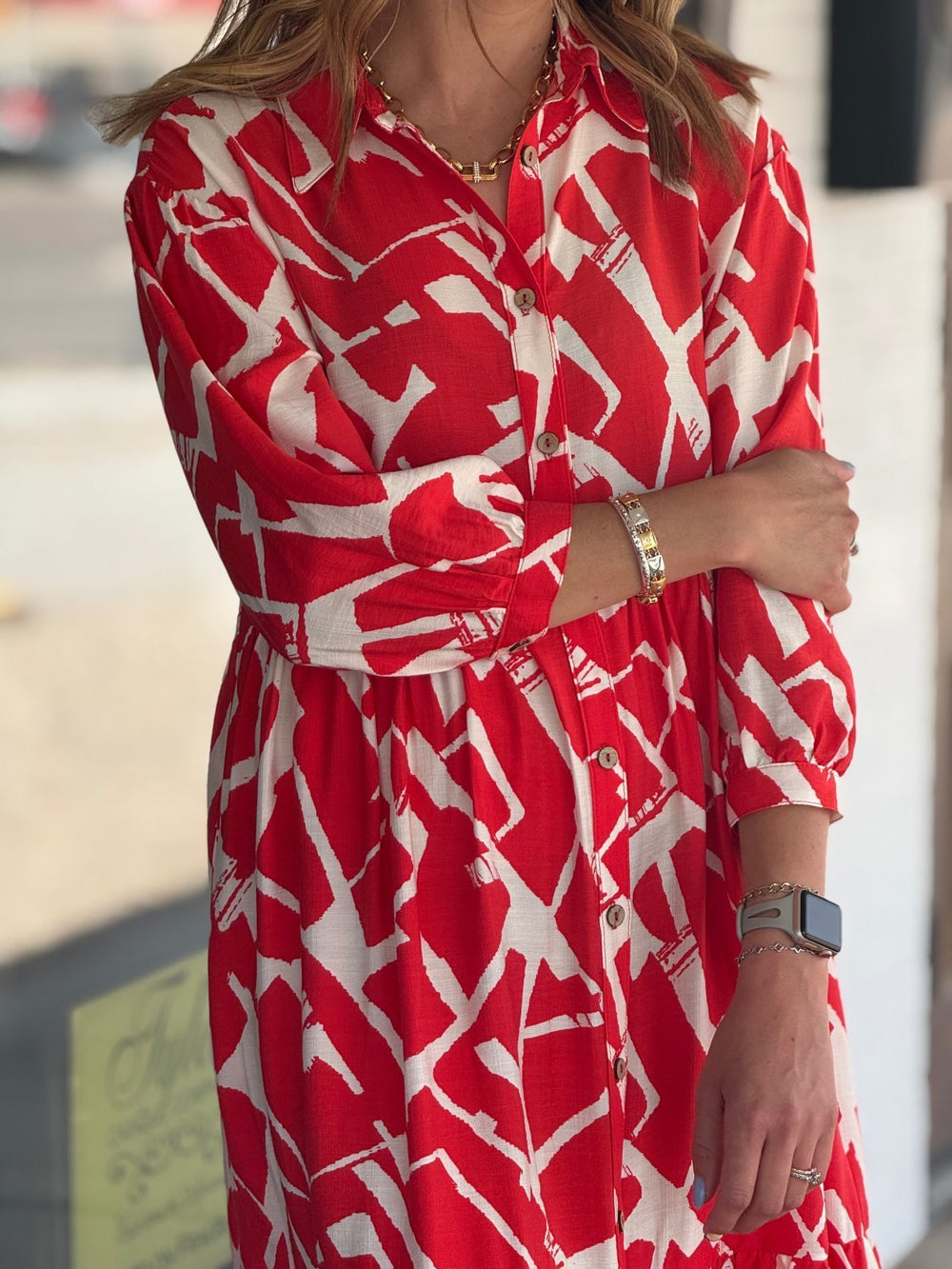 Tiered Shirt Dress from Uncle Frank - High Call Outfitters