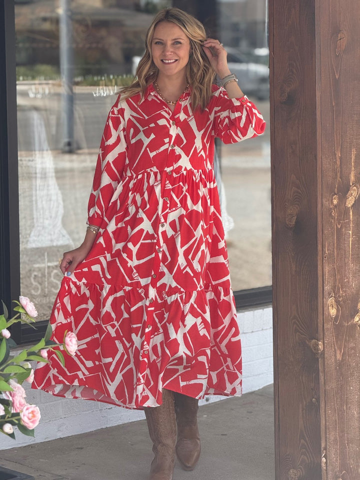 Tiered Shirt Dress from Uncle Frank - High Call Outfitters