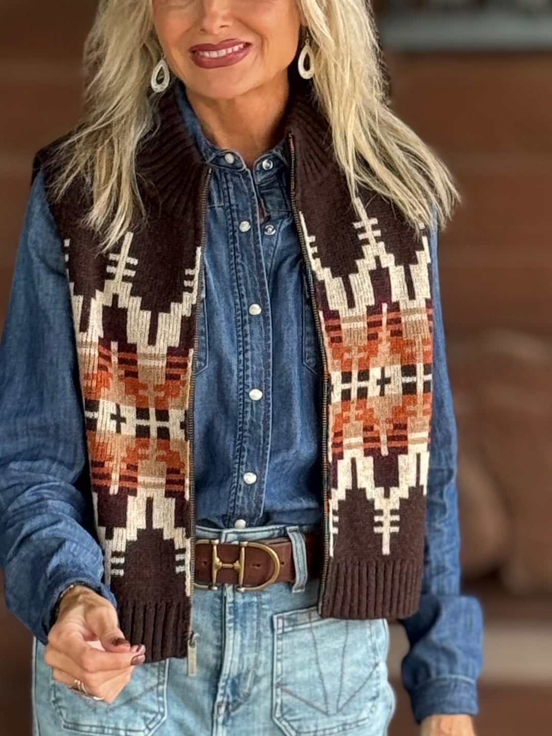 Shetland Collection Graphic Vest from Pendleton