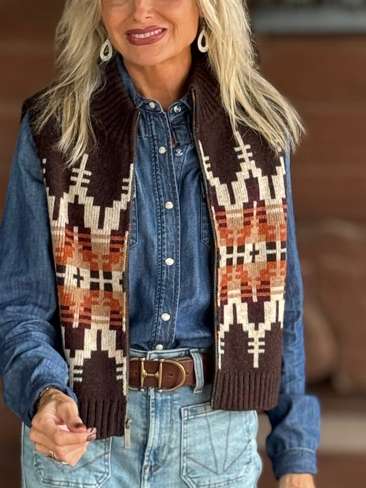 Shetland Collection Graphic Vest from Pendleton