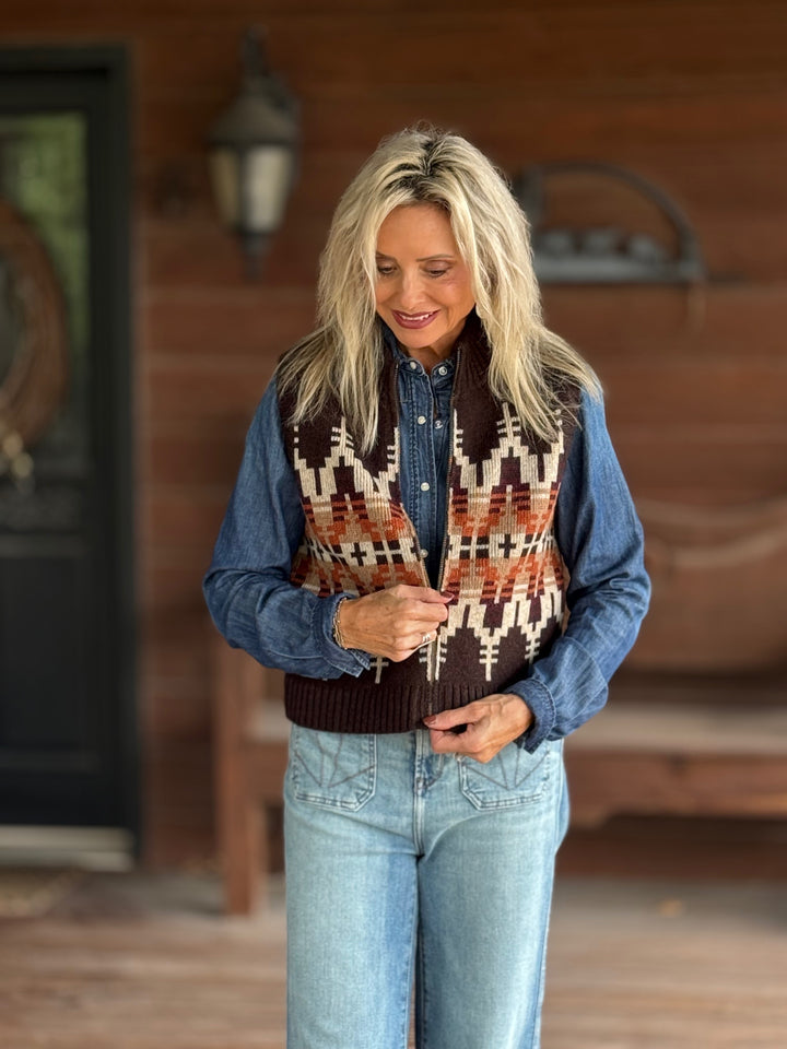 Shetland Collection Graphic Vest from Pendleton