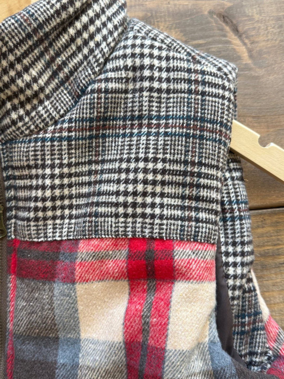 Patchwork Mixed Plaid Vest