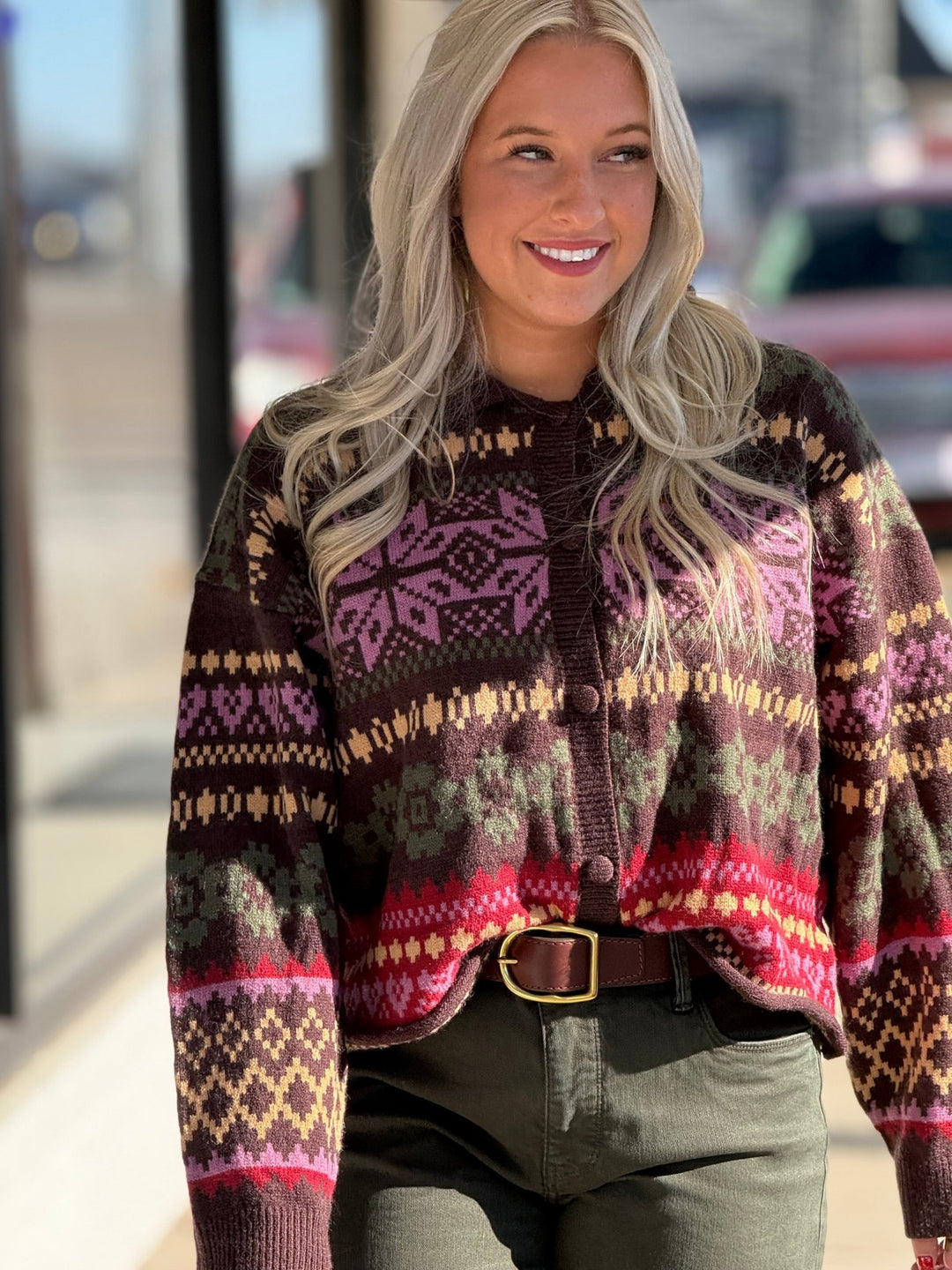 Faire Isle Sweater Cardigan - High Call Outfitters