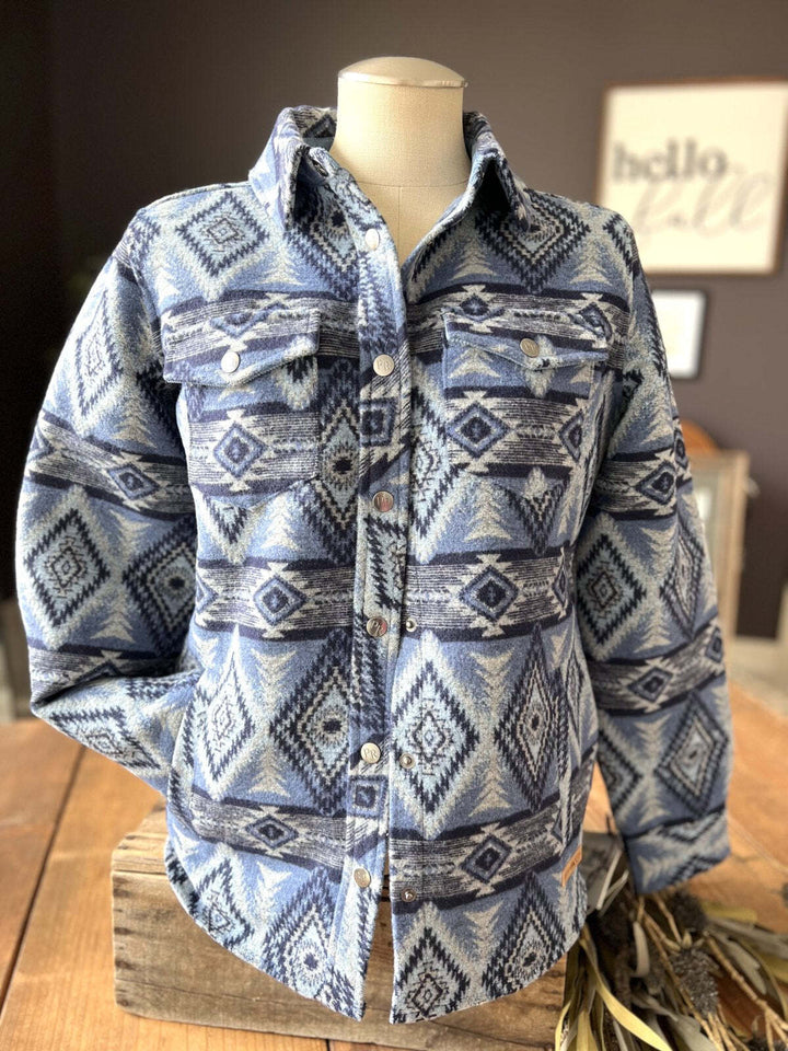 Aztec Wool Shirt Jacket from Powder River