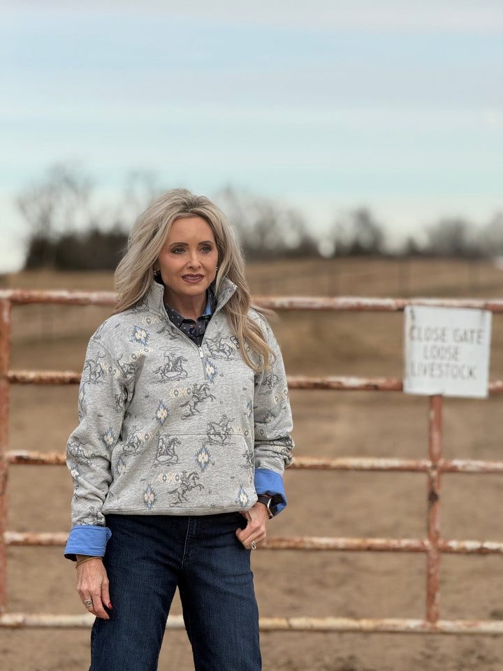 Sapphire 1/2 Zip Sweatshirt from Ariat - High Call Outfitters