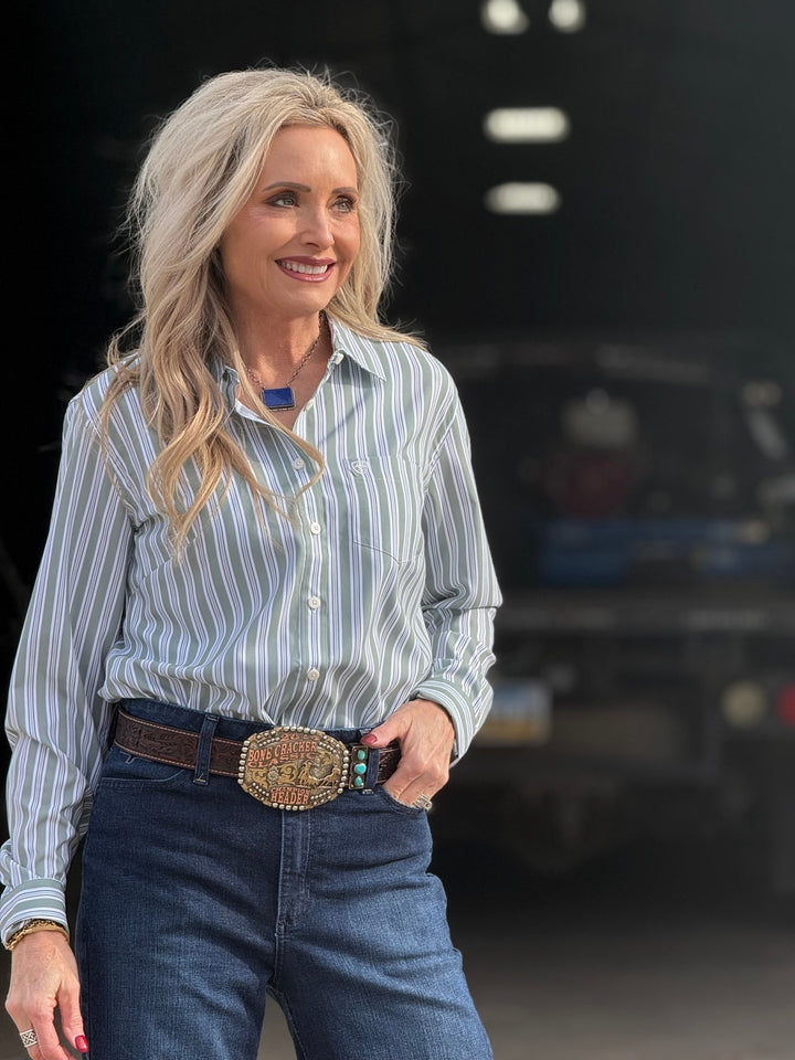 VentTek Long Sleeve Stripe Shirt from Ariat - High Call Outfitters