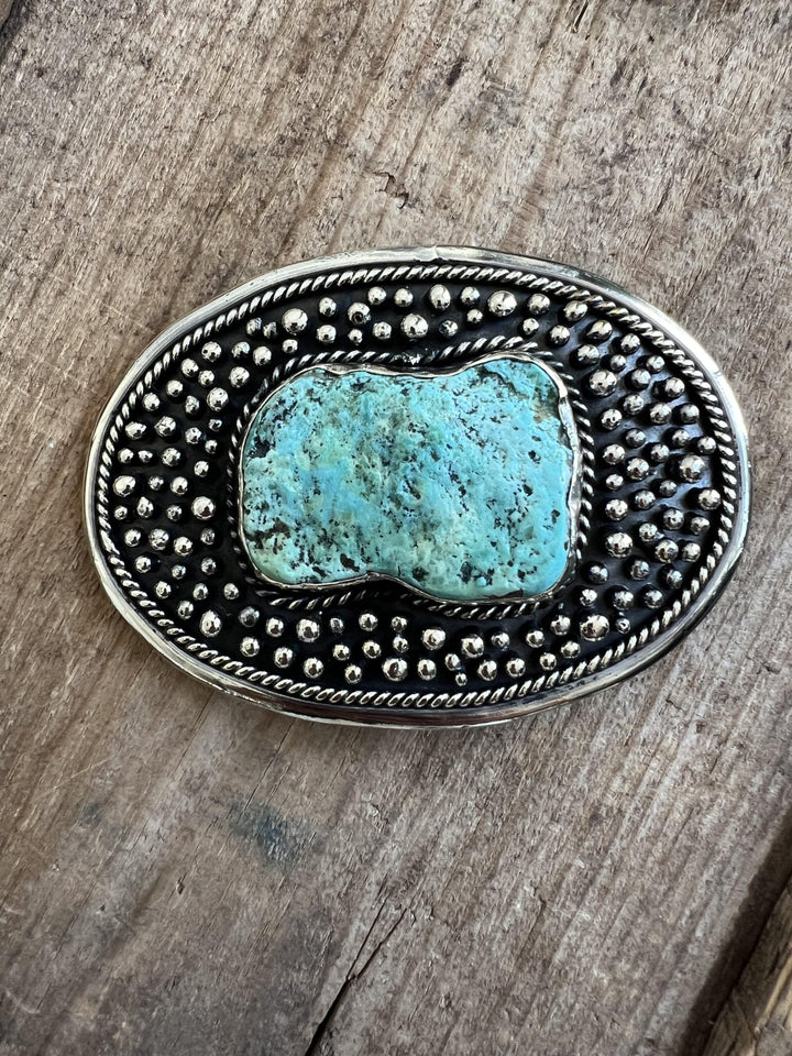 Freeform Slab Oval Dotted Buckle from Paige Wallace