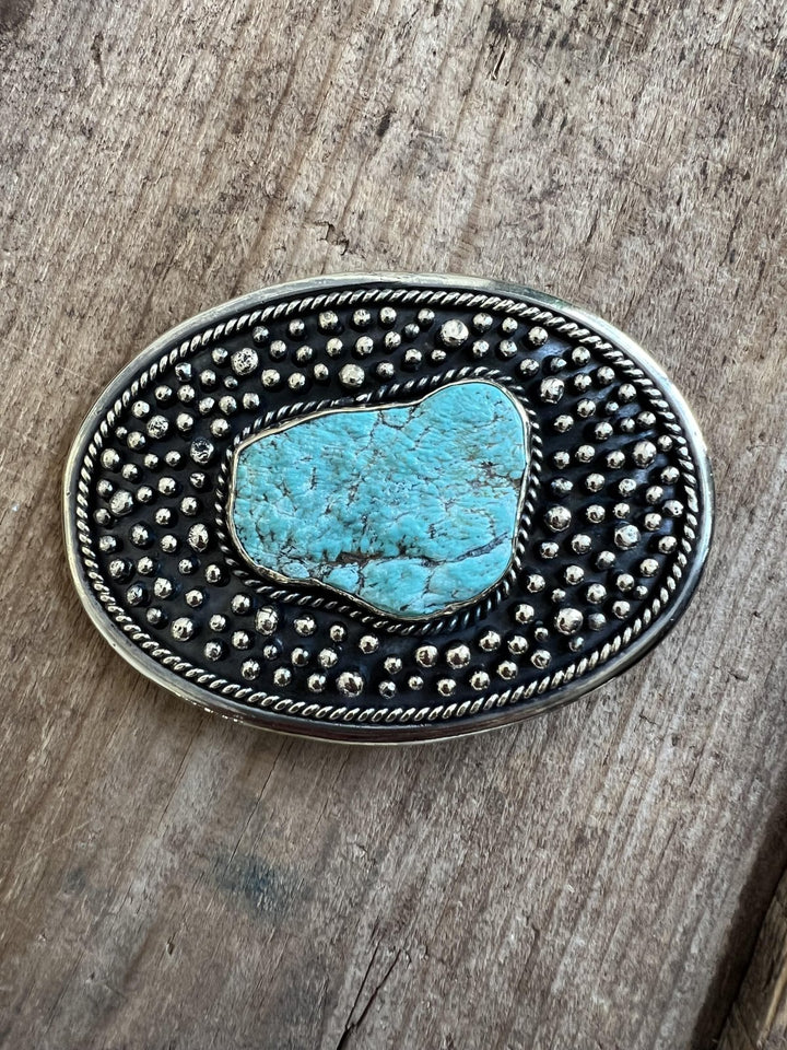 Freeform Slab Oval Dotted Buckle from Paige Wallace
