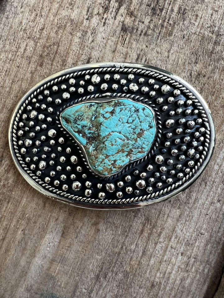 Freeform Slab Oval Dotted Buckle from Paige Wallace