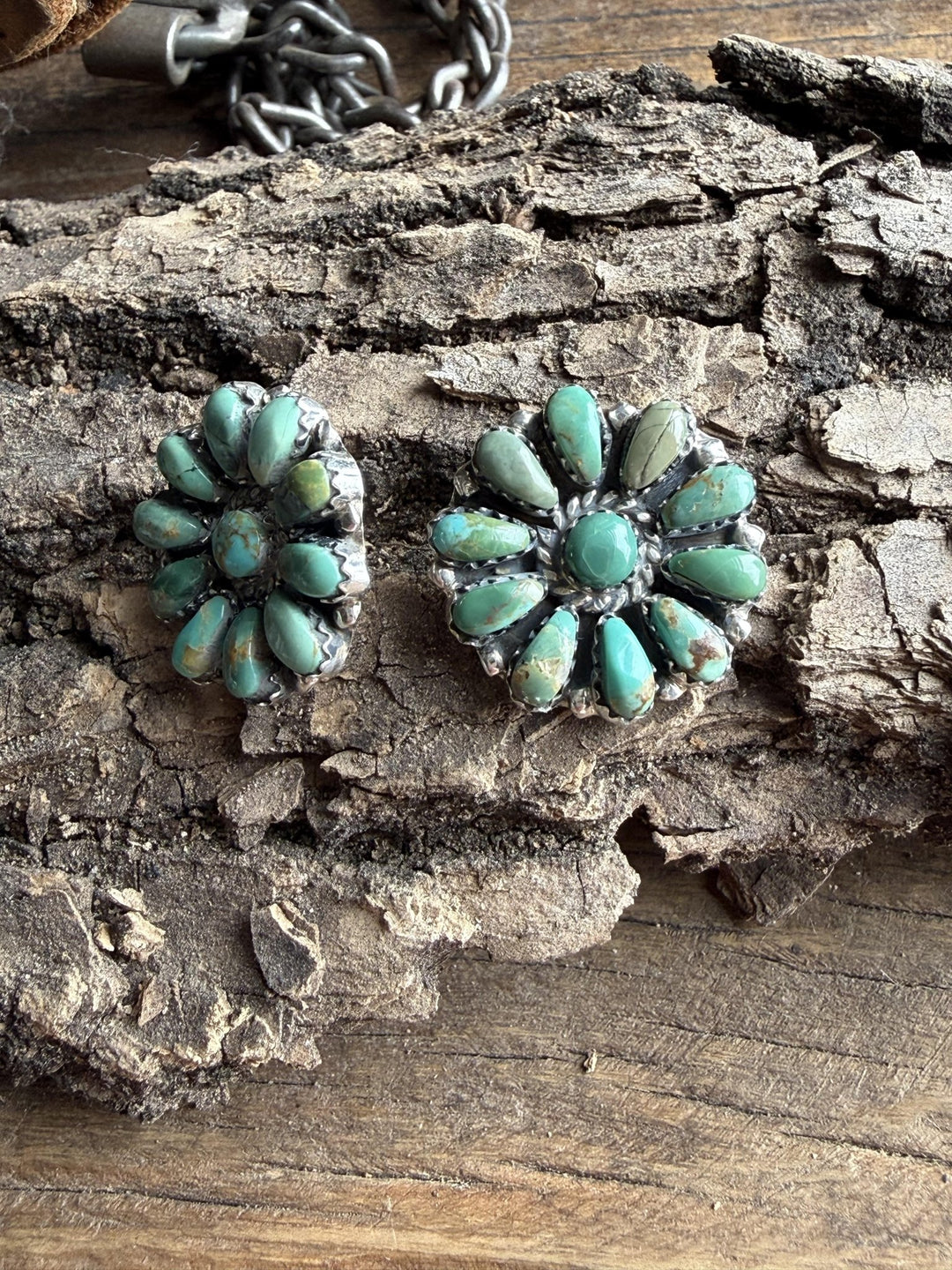 Turquoise Flower Post Earring - High Call Outfitters