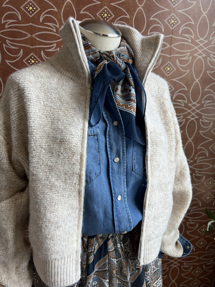Paisley Print Scarf from Tasha Polizzi