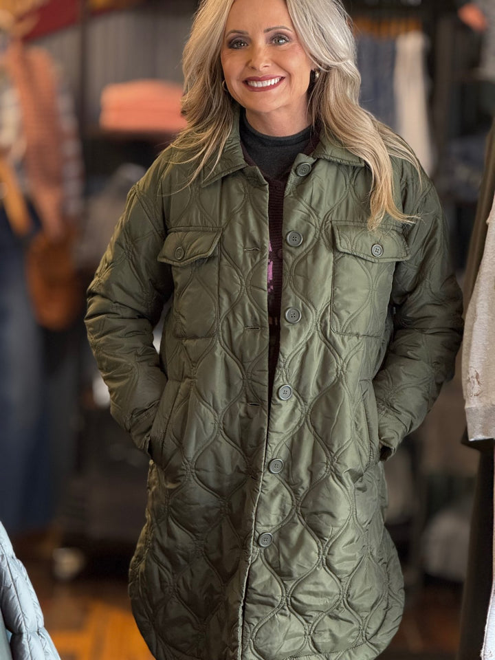 Quilted Long Jacket from Tribal - High Call Outfitters