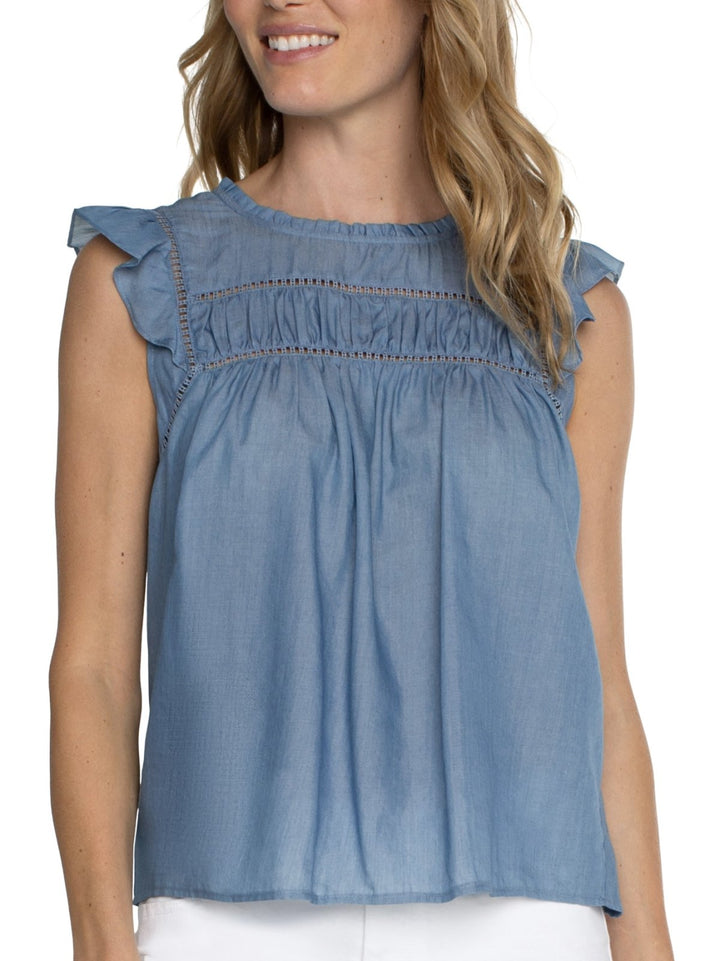 Flutter Sleeve Top from Liverpool