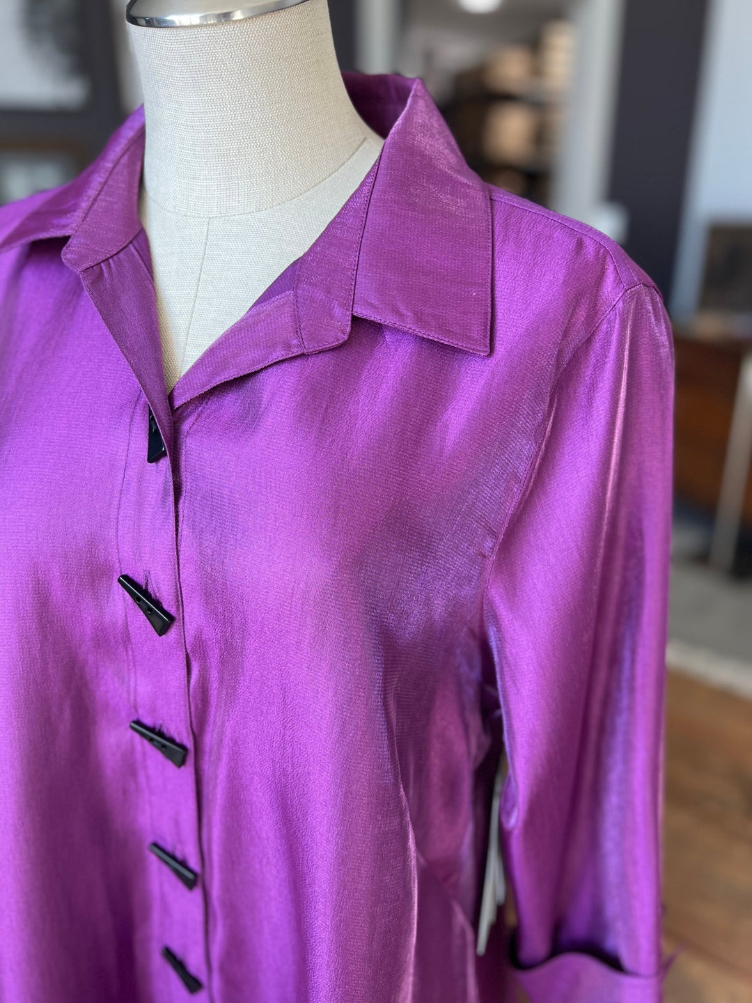 3/4 Sleeve Turn up Cuff Blouse from Multiples - High Call Outfitters