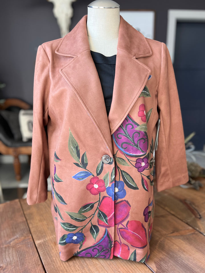Painted Suede Jacket from Multiples