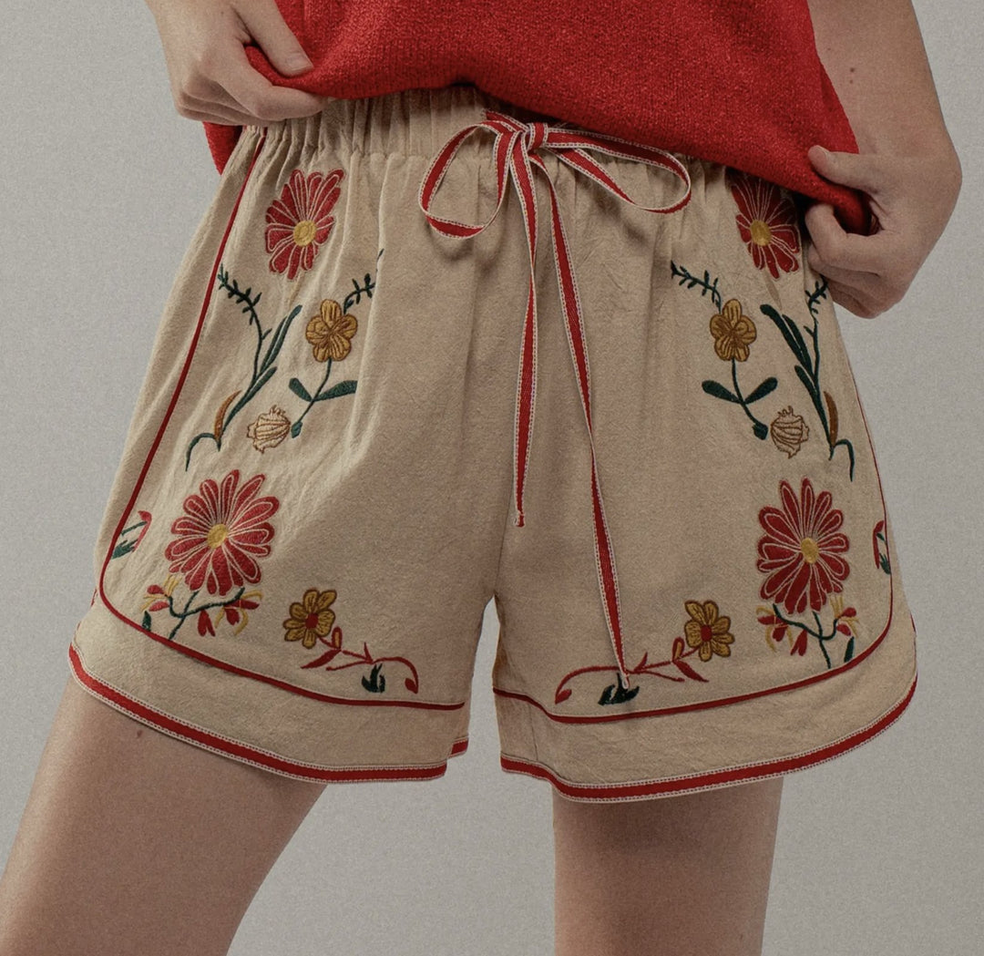 Embroidered Shorts - High Call Outfitters