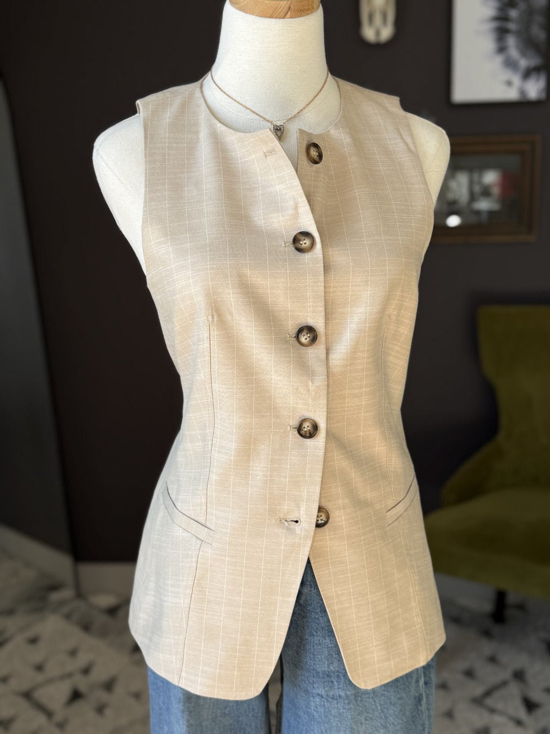Pinstripe Vest - High Call Outfitters