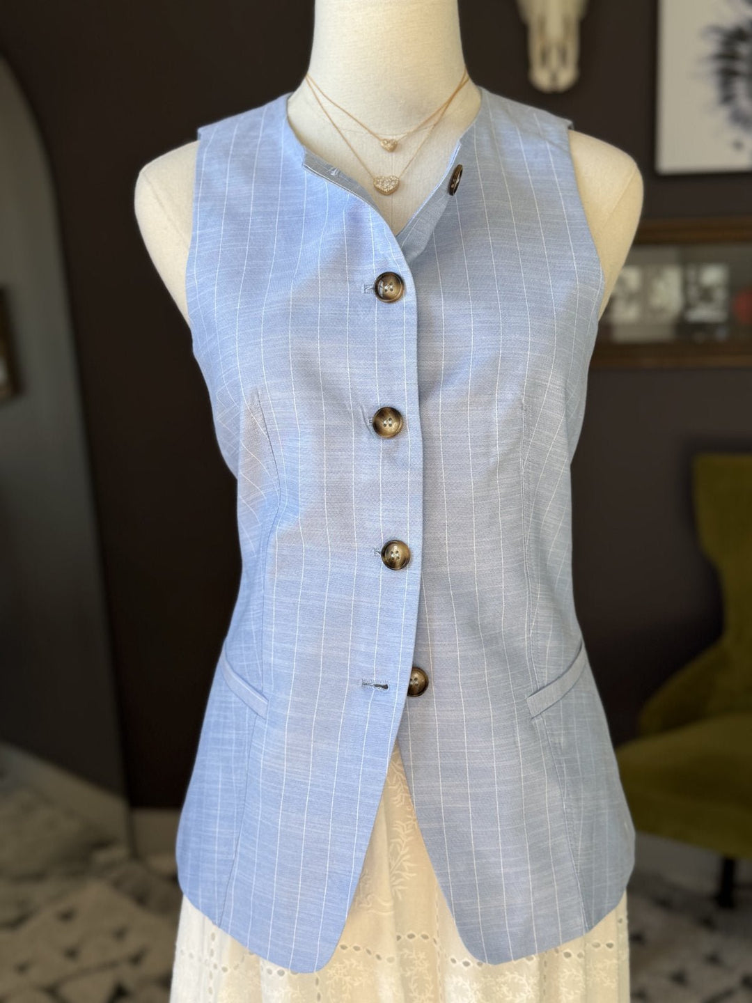 Pinstripe Vest - High Call Outfitters