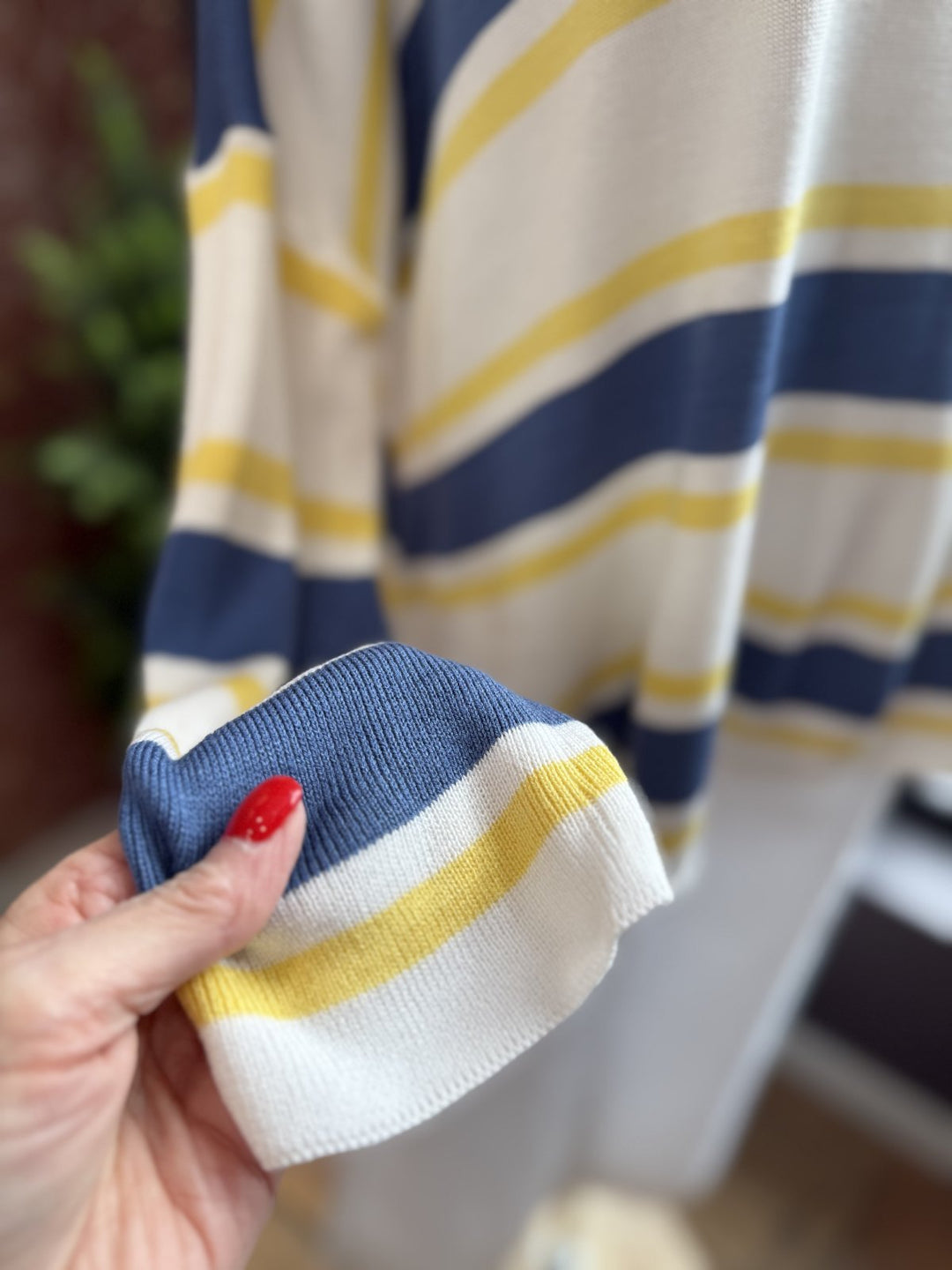 Long Sleeve Stripe Sweater from Multiples - High Call Outfitters