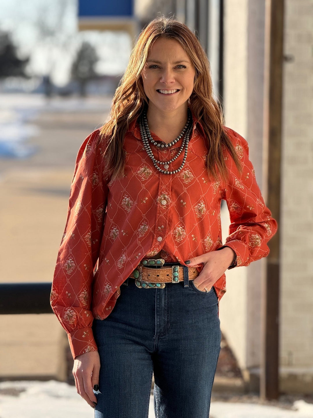 Winonna Puff Sleeve Top from Pendleton - High Call Outfitters
