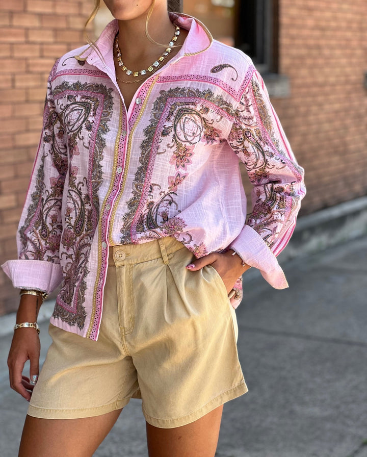 Paisley Border Shirt from Ivy Jane - High Call Outfitters