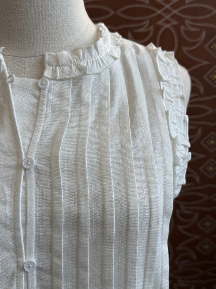 Sleeveless Ruffle Detailed Top from THML - High Call Outfitters