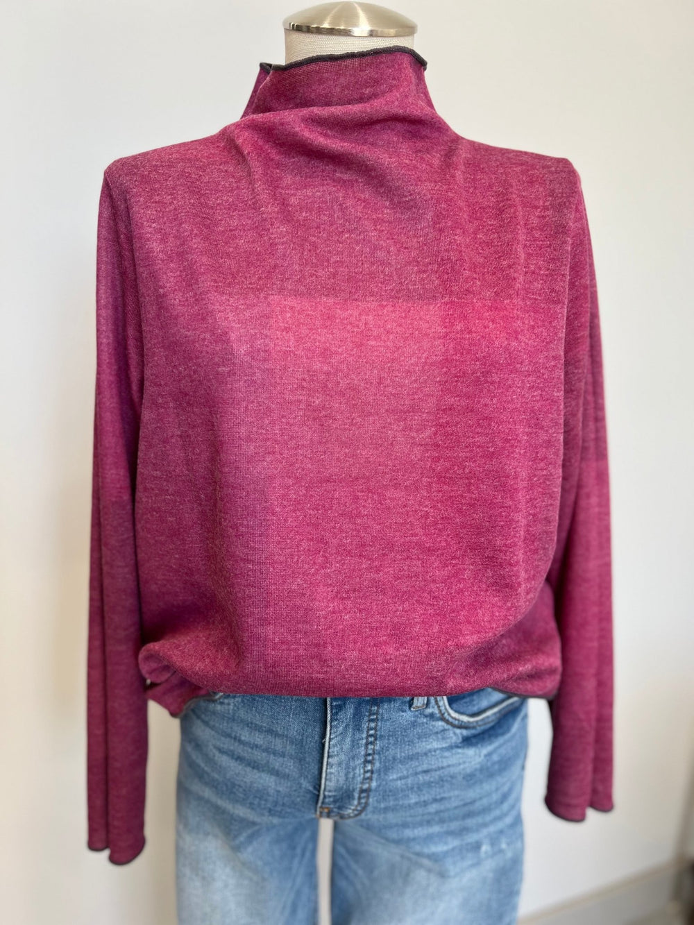 Reversible Mock Neck Sweater from Trisha Tyler - High Call Outfitters