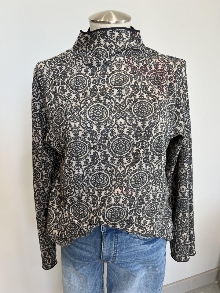 Reversible Mock Neck Sweater from Trisha Tyler