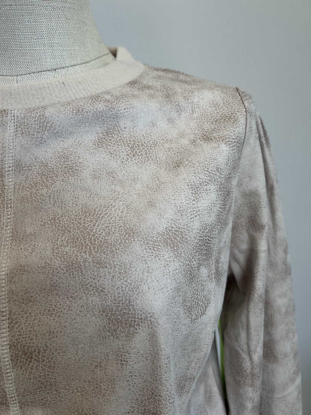 Crewneck Pleather Pullover from Trisha Tyler