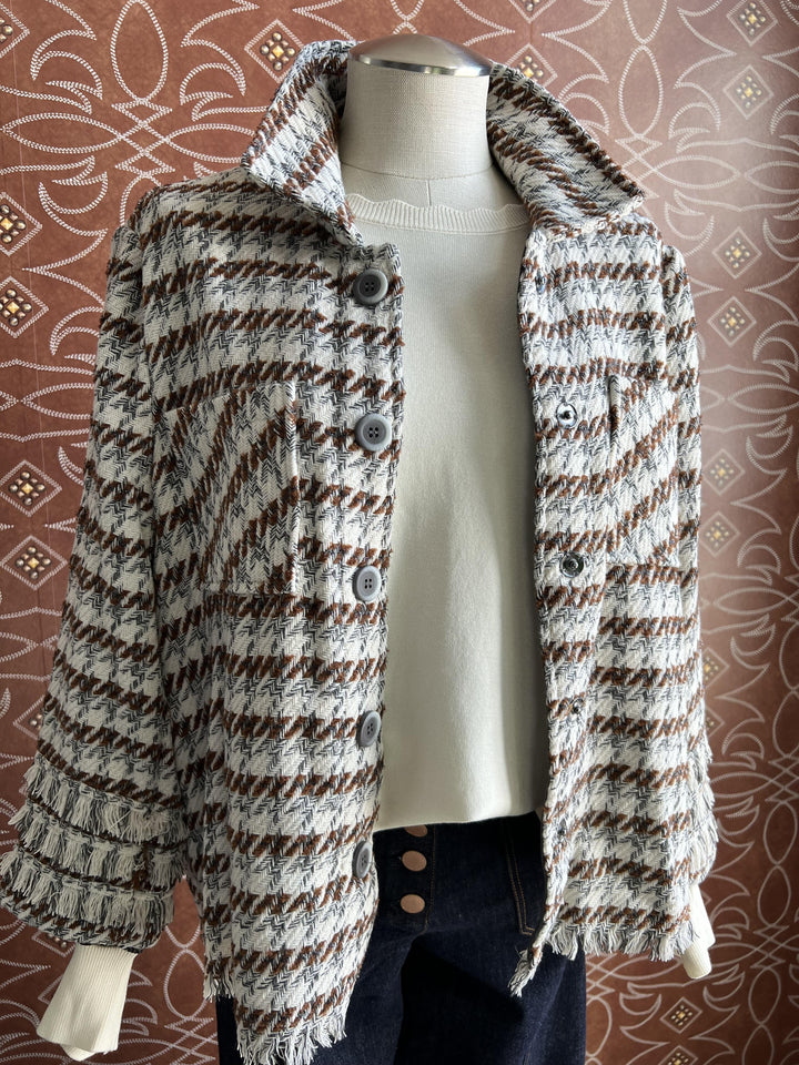 Tweedy Fringe Jacket from Multiples