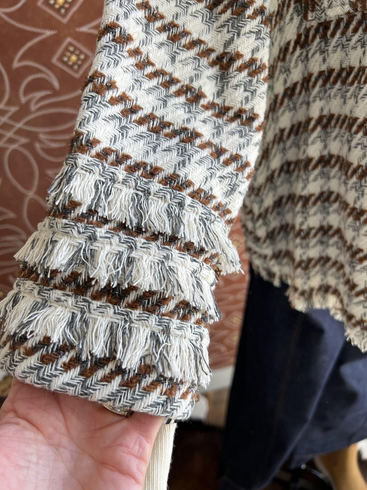 Tweedy Fringe Jacket from Multiples
