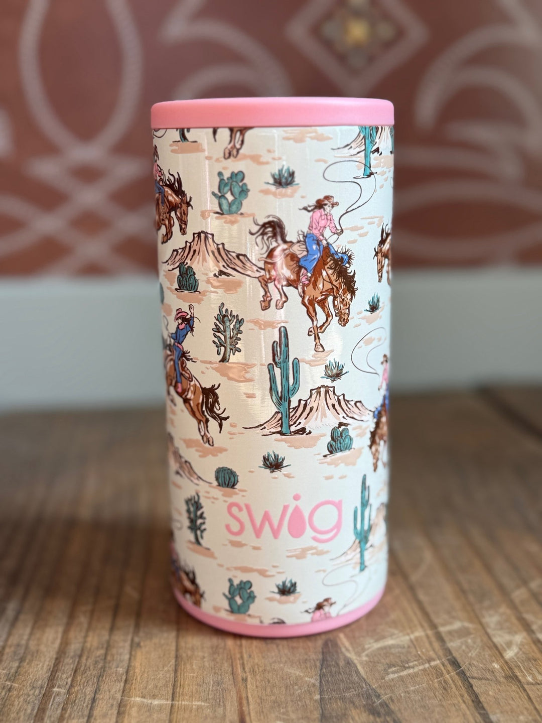 Giddy Up Skinny Can Cooler from Swig - High Call Outfitters