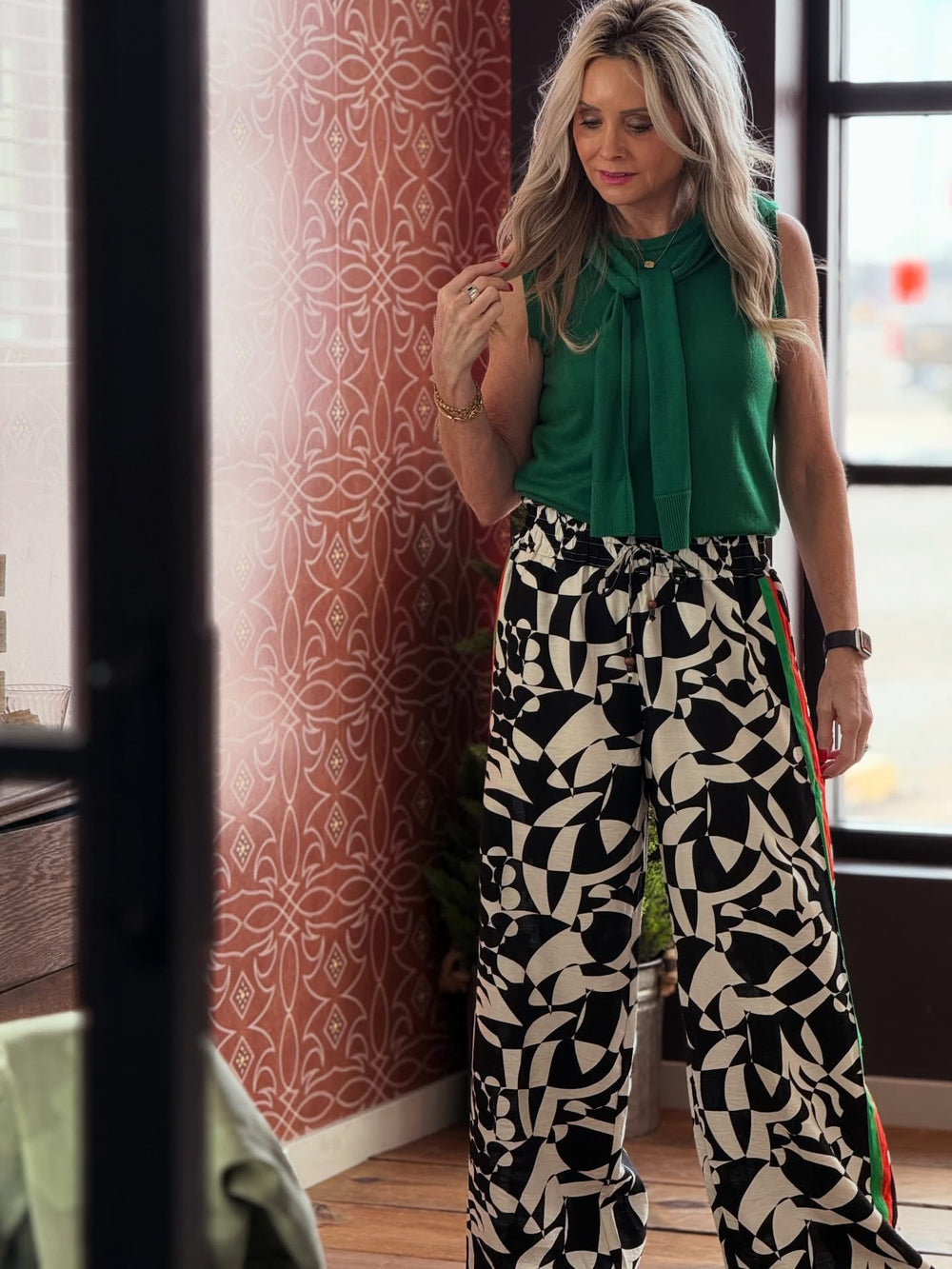 All Over Print Track Pant from THML - High Call Outfitters